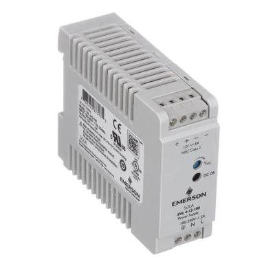 SOLAHD SVL DIN RAIL, ESSENTIALS ONLY POWER SUPPLY, 50W, 12V OUTPUT, 85-264VAC INPUT (SVL 4-12-100)